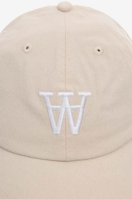 Wood Wood white cotton baseball cap Eli AA