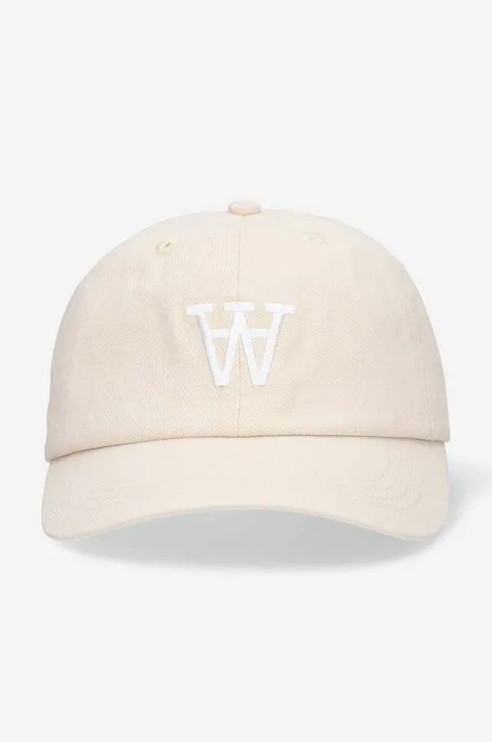 Wood Wood white cotton baseball cap Eli AA