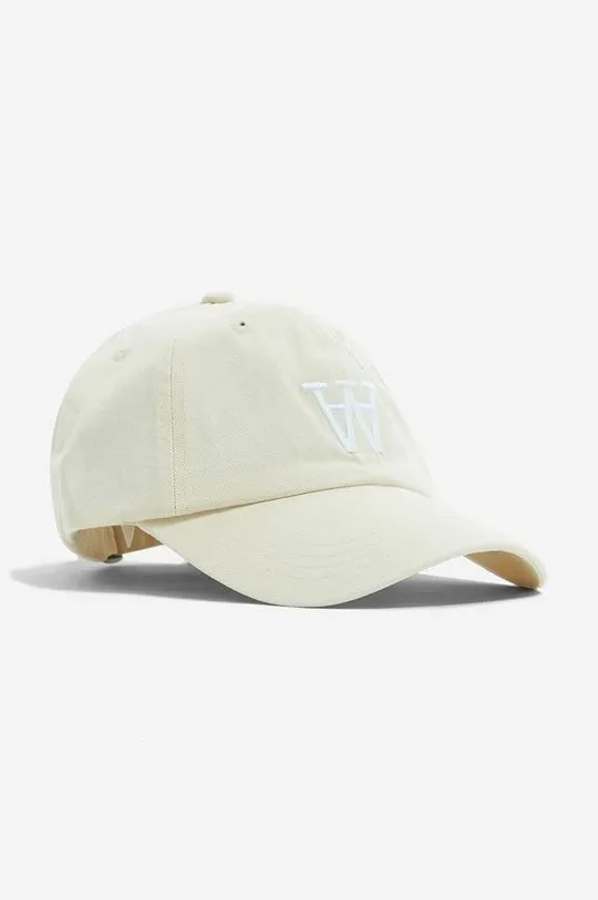 Wood Wood white cotton baseball cap Eli AA