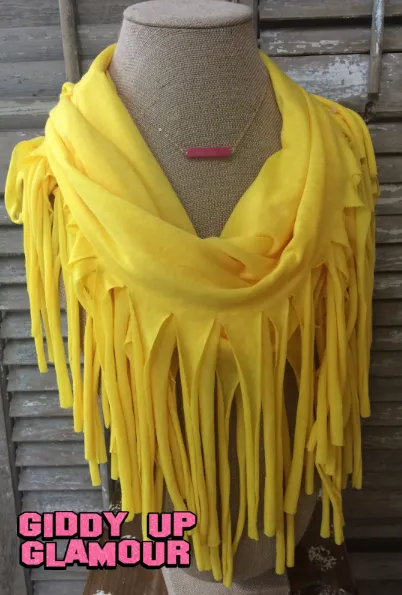 Yellow Fringe Scarf | Last Piece Available!