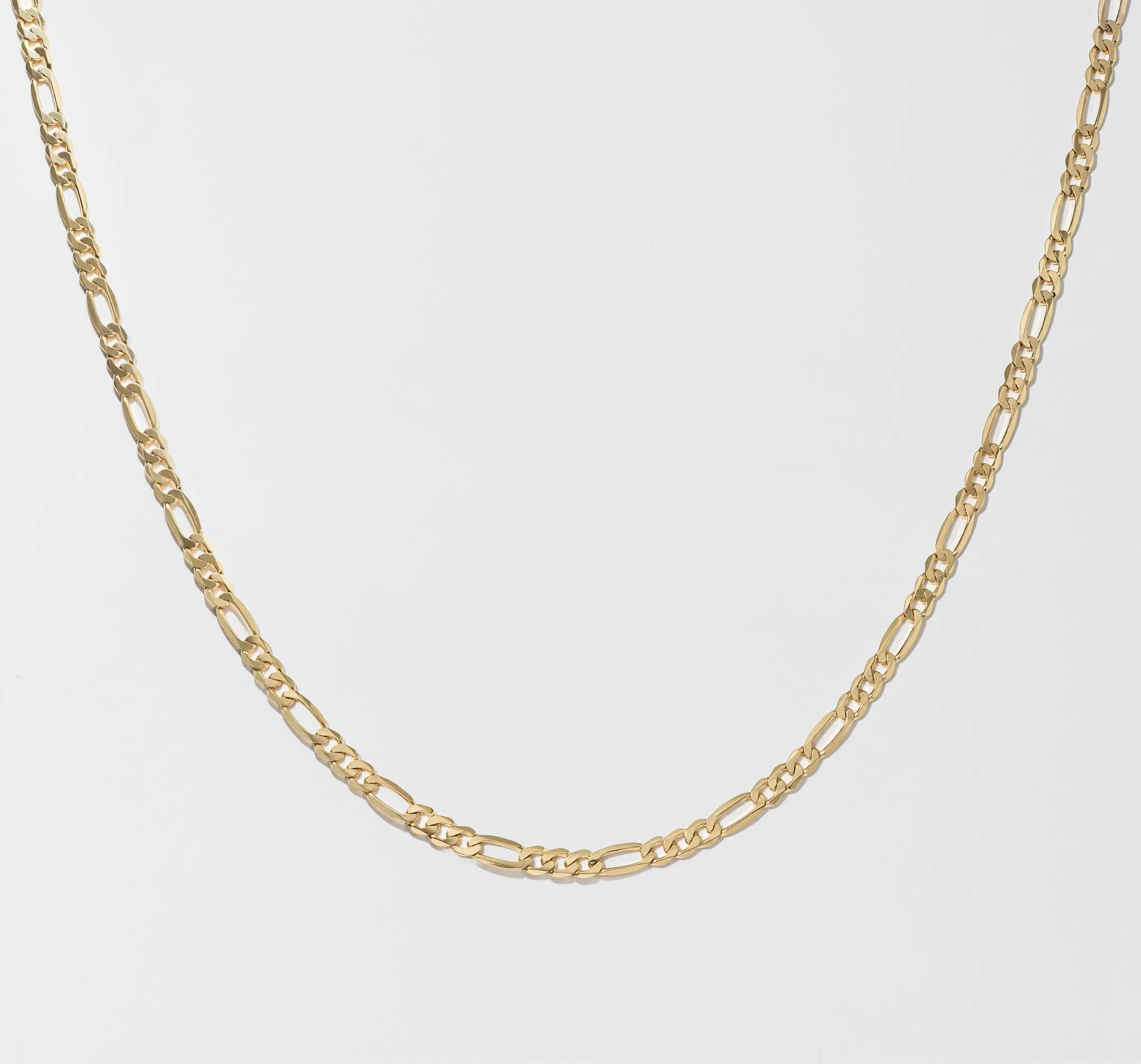 Yellow Gold Figaro Chain - Polished 5.5mm