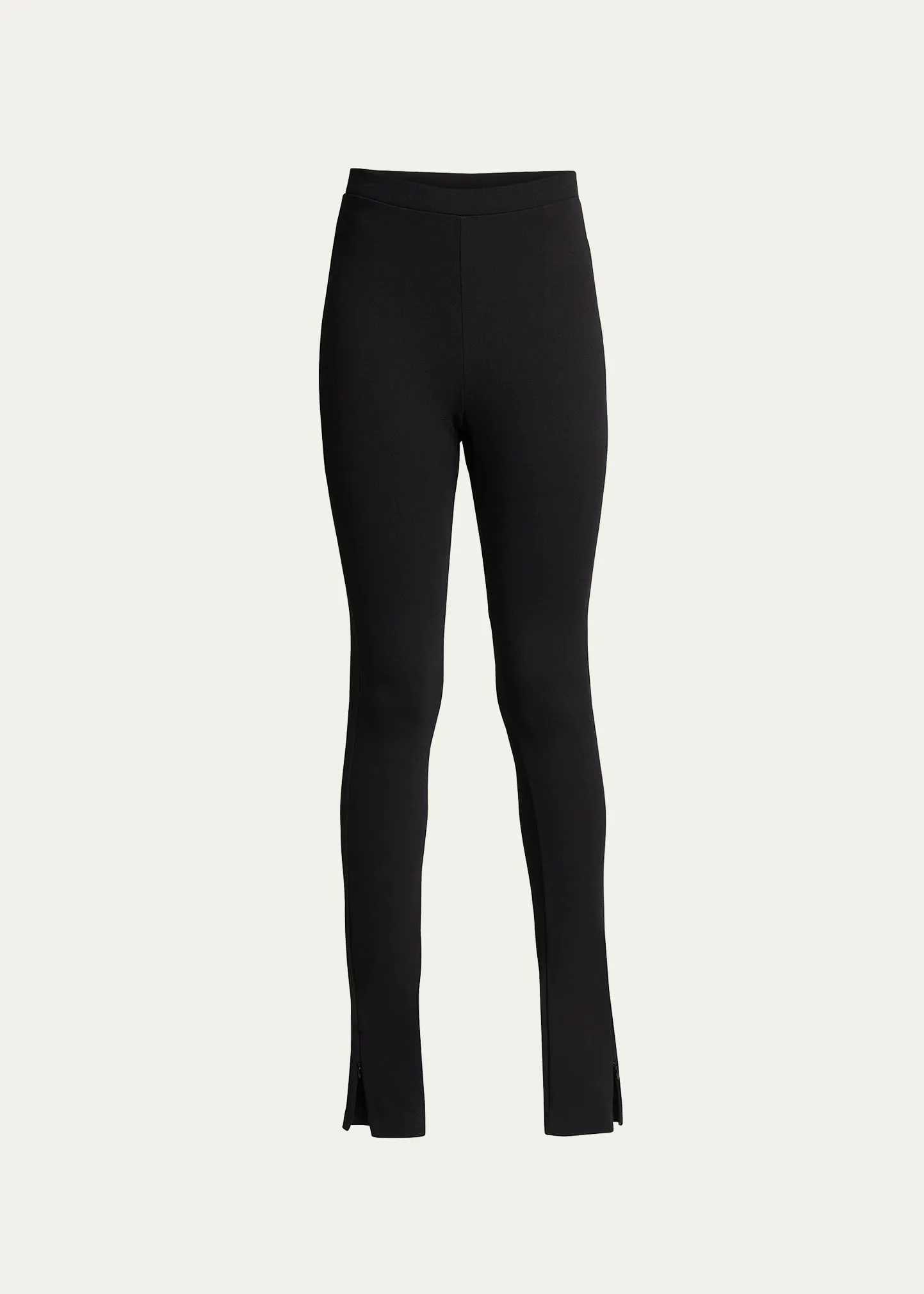 Zip-Cuff Viscose Leggings